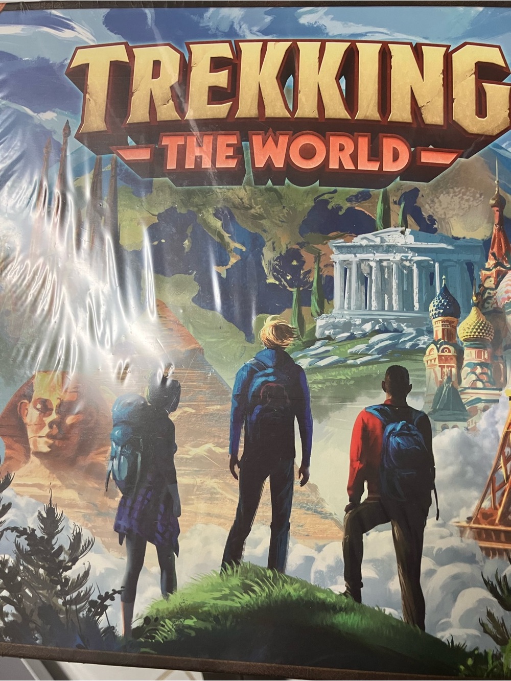 Trekking the World Kids Board Game - Blue Map